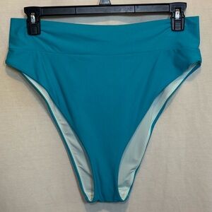 AA-508 Aerie NWT‎ PLUS SIZE XXL Teal Summer Swim Bikini Bottoms